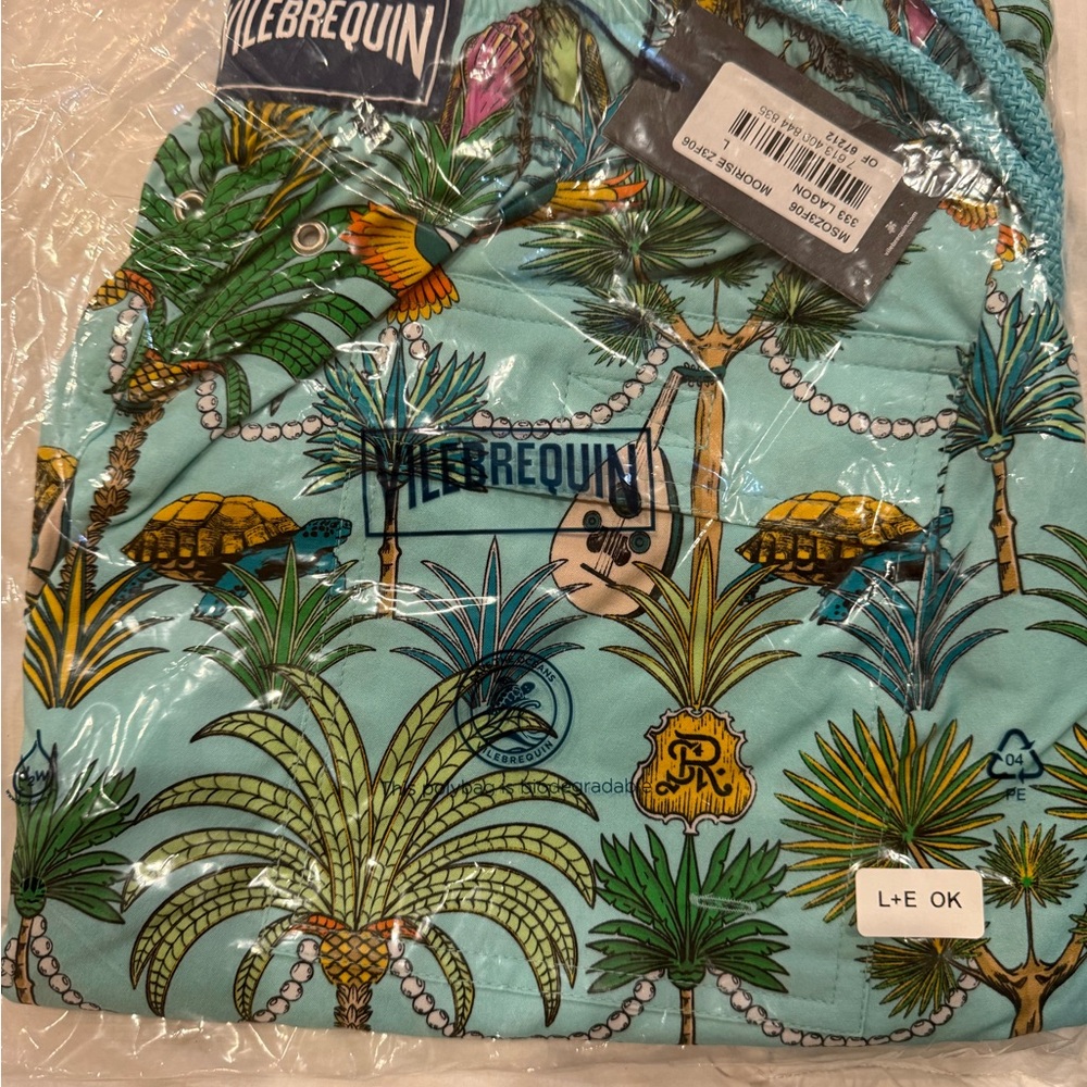 Vilebrequin Turquoise Tropical Swim Shorts